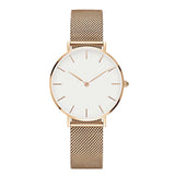 Fashion Big Brand Women Stainless Steel Strap Quartz Wrist Watch Luxury Simple Style Designed Watches Women's Clock - one46.com.au