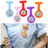 Silicone Nurse Watch Brooch Tunic Fob Ladies 2018 Souvenir Birthday Gifts Quartz Women's Student Beautiful WristWatch clock #D - one46.com.au
