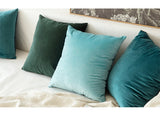 Decorative Velvet Throw Pillow Cover Soft Comfortable Pillow Cover Soild Square Cushion Case for Sofa Bedroom Car - one46.com.au