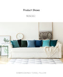 Decorative Velvet Throw Pillow Cover Soft Comfortable Pillow Cover Soild Square Cushion Case for Sofa Bedroom Car - one46.com.au