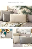 Decorative Velvet Throw Pillow Cover Soft Comfortable Pillow Cover Soild Square Cushion Case for Sofa Bedroom Car - one46.com.au