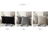 Decorative Velvet Throw Pillow Cover Soft Comfortable Pillow Cover Soild Square Cushion Case for Sofa Bedroom Car - one46.com.au