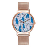 Fashion Women Crystal Stainless Steel Analog Quartz Wrist Watch Bracelet - one46.com.au