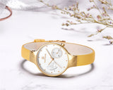 NAVIFORCE Women Fashion Blue Quartz Watch Lady Leather Watchband High Quality Casual Waterproof Wristwatch Gift for Wife 2019 - one46.com.au