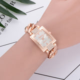 lvpai Women's Watches Top Brand Luxury Gold Bracelet Watch Women Watches Rhinestone Ladies Watch Clock reloj mujer montre femme - one46.com.au