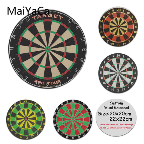 MaiYaCa New Design Darts target Printing Silicone Pad to Mouse Game Anti-Slip Laptop PC Round Mice Pad Mat Mousepad - one46.com.au