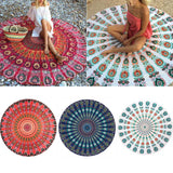 Round Mat Scarve Mandala Tapestry Beach Picnic Throw Rug Blanket Bohemia Grassplot Mats DC112 - one46.com.au