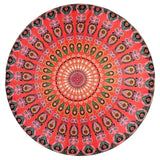 Round Mat Scarve Mandala Tapestry Beach Picnic Throw Rug Blanket Bohemia Grassplot Mats DC112 - one46.com.au