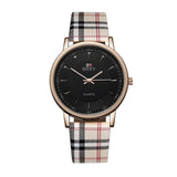 SOXY Womens Watch Simple Plaid Leather Band Quartz Wristwatch Ladies Classic Casual Fashion Watch Women Watches relogio feminino - one46.com.au