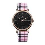 SOXY Womens Watch Simple Plaid Leather Band Quartz Wristwatch Ladies Classic Casual Fashion Watch Women Watches relogio feminino - one46.com.au