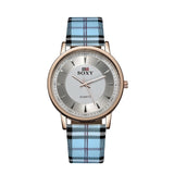 SOXY Womens Watch Simple Plaid Leather Band Quartz Wristwatch Ladies Classic Casual Fashion Watch Women Watches relogio feminino - one46.com.au