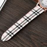 SOXY Womens Watch Simple Plaid Leather Band Quartz Wristwatch Ladies Classic Casual Fashion Watch Women Watches relogio feminino - one46.com.au