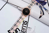 SOXY Womens Watch Simple Plaid Leather Band Quartz Wristwatch Ladies Classic Casual Fashion Watch Women Watches relogio feminino - one46.com.au