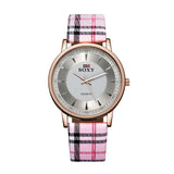 SOXY Womens Watch Simple Plaid Leather Band Quartz Wristwatch Ladies Classic Casual Fashion Watch Women Watches relogio feminino - one46.com.au