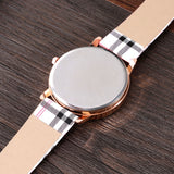 SOXY Womens Watch Simple Plaid Leather Band Quartz Wristwatch Ladies Classic Casual Fashion Watch Women Watches relogio feminino - one46.com.au