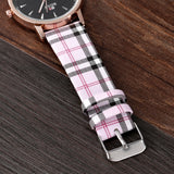 SOXY Womens Watch Simple Plaid Leather Band Quartz Wristwatch Ladies Classic Casual Fashion Watch Women Watches relogio feminino - one46.com.au