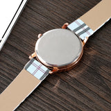 SOXY Womens Watch Simple Plaid Leather Band Quartz Wristwatch Ladies Classic Casual Fashion Watch Women Watches relogio feminino - one46.com.au