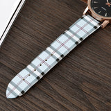 SOXY Womens Watch Simple Plaid Leather Band Quartz Wristwatch Ladies Classic Casual Fashion Watch Women Watches relogio feminino - one46.com.au