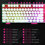 iMICE AK-700 Wired USB Keyboard Desktop Gaming Keyboard 104Keys Backlit LED Mechanical Felling Retro Punk Laptop Gamer Keyboard - one46.com.au
