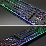 iMICE AK-700 Wired USB Keyboard Desktop Gaming Keyboard 104Keys Backlit LED Mechanical Felling Retro Punk Laptop Gamer Keyboard - one46.com.au