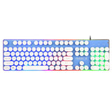 iMICE AK-700 Wired USB Keyboard Desktop Gaming Keyboard 104Keys Backlit LED Mechanical Felling Retro Punk Laptop Gamer Keyboard - one46.com.au