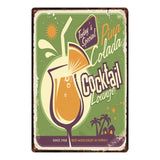 [ Mike86 ] A wide variety of Cocktail Style Metal Plate Hawaii Wall Posters Vintage Tin Sign Antique Souvenirs Festival Gift DD1 - one46.com.au