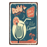 [ Mike86 ] A wide variety of Cocktail Style Metal Plate Hawaii Wall Posters Vintage Tin Sign Antique Souvenirs Festival Gift DD1 - one46.com.au