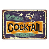 [ Mike86 ] A wide variety of Cocktail Style Metal Plate Hawaii Wall Posters Vintage Tin Sign Antique Souvenirs Festival Gift DD1 - one46.com.au
