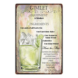 [ Mike86 ] A wide variety of Cocktail Style Metal Plate Hawaii Wall Posters Vintage Tin Sign Antique Souvenirs Festival Gift DD1 - one46.com.au