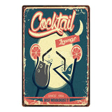 [ Mike86 ] A wide variety of Cocktail Style Metal Plate Hawaii Wall Posters Vintage Tin Sign Antique Souvenirs Festival Gift DD1 - one46.com.au