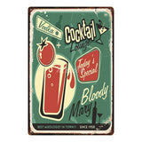 [ Mike86 ] A wide variety of Cocktail Style Metal Plate Hawaii Wall Posters Vintage Tin Sign Antique Souvenirs Festival Gift DD1 - one46.com.au