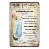 [ Mike86 ] A wide variety of Cocktail Style Metal Plate Hawaii Wall Posters Vintage Tin Sign Antique Souvenirs Festival Gift DD1 - one46.com.au