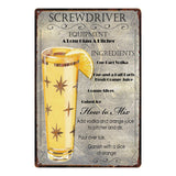 [ Mike86 ] A wide variety of Cocktail Style Metal Plate Hawaii Wall Posters Vintage Tin Sign Antique Souvenirs Festival Gift DD1 - one46.com.au