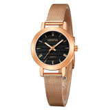 Simple Ladies Gold Watch Women Famous Brand Minimalist Steel Mesh Simple Geneva Watch Women Role Quartz Watch @F - one46.com.au