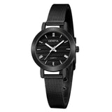 Simple Ladies Gold Watch Women Famous Brand Minimalist Steel Mesh Simple Geneva Watch Women Role Quartz Watch @F - one46.com.au