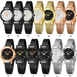 Simple Ladies Gold Watch Women Famous Brand Minimalist Steel Mesh Simple Geneva Watch Women Role Quartz Watch @F - one46.com.au