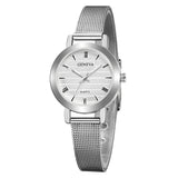 Simple Ladies Gold Watch Women Famous Brand Minimalist Steel Mesh Simple Geneva Watch Women Role Quartz Watch @F - one46.com.au
