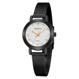 Simple Ladies Gold Watch Women Famous Brand Minimalist Steel Mesh Simple Geneva Watch Women Role Quartz Watch @F - one46.com.au