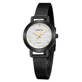 Simple Ladies Gold Watch Women Famous Brand Minimalist Steel Mesh Simple Geneva Watch Women Role Quartz Watch @F - one46.com.au