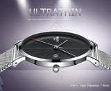 NIBOSI Simple Mens Watches Top Brand Luxury Clock Quartz Watch Men Slim Mesh Steel Waterproof Sport Watch Relogio Masculino Saat - one46.com.au