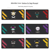 Cute Rainbow Six Siege 80x30cm Rubber Super Large PC Mousepad Gamer Gaming Mouse Pads XL Desk Keyboard Mat for Computer Laptop - one46.com.au