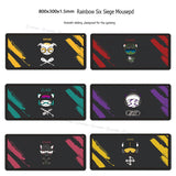 Cute Rainbow Six Siege 80x30cm Rubber Super Large PC Mousepad Gamer Gaming Mouse Pads XL Desk Keyboard Mat for Computer Laptop - one46.com.au