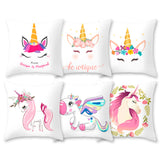 Frigg Unicorn Sofa Decorative Cushion Covers Cartoon Owl Seat Cushion Chair Home Decor Pillow Case Pillowcase 45*45 Pillow Cover - one46.com.au