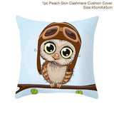 Frigg Unicorn Sofa Decorative Cushion Covers Cartoon Owl Seat Cushion Chair Home Decor Pillow Case Pillowcase 45*45 Pillow Cover - one46.com.au