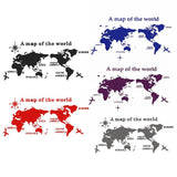 5 Colors 3D Acrylic World Map Wall Sticker For Office Room Living Room Sofa Background Decoration Map of World Wall Stickers - one46.com.au
