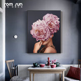 Abstract Beautiful Feather Angel Canvas Poster And Print Modern Lady Picture Paiting For Living Room Fashion Home Decor Wall Art - one46.com.au