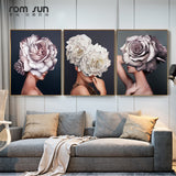 Abstract Beautiful Feather Angel Canvas Poster And Print Modern Lady Picture Paiting For Living Room Fashion Home Decor Wall Art - one46.com.au