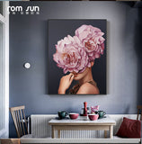 Abstract Beautiful Feather Angel Canvas Poster And Print Modern Lady Picture Paiting For Living Room Fashion Home Decor Wall Art - one46.com.au