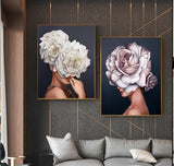 Abstract Beautiful Feather Angel Canvas Poster And Print Modern Lady Picture Paiting For Living Room Fashion Home Decor Wall Art - one46.com.au