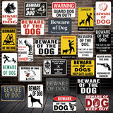 [ Mike86 ] Beware of the DOG GUARD ON DUTY WARNING DANGER Metal Tin Sign Wall Plaque Poster Painting Christmas Decor Art FG-519 - one46.com.au